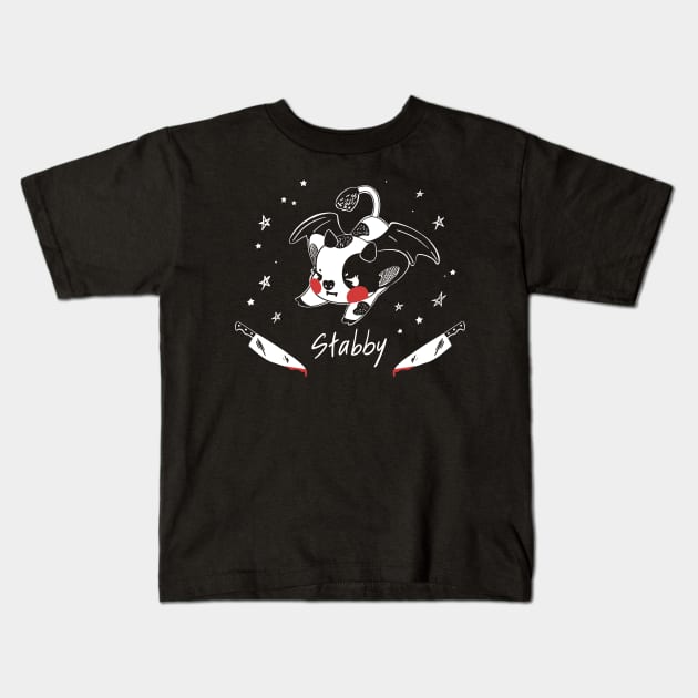 Stabby Chocula Kids T-Shirt by The Moonborn